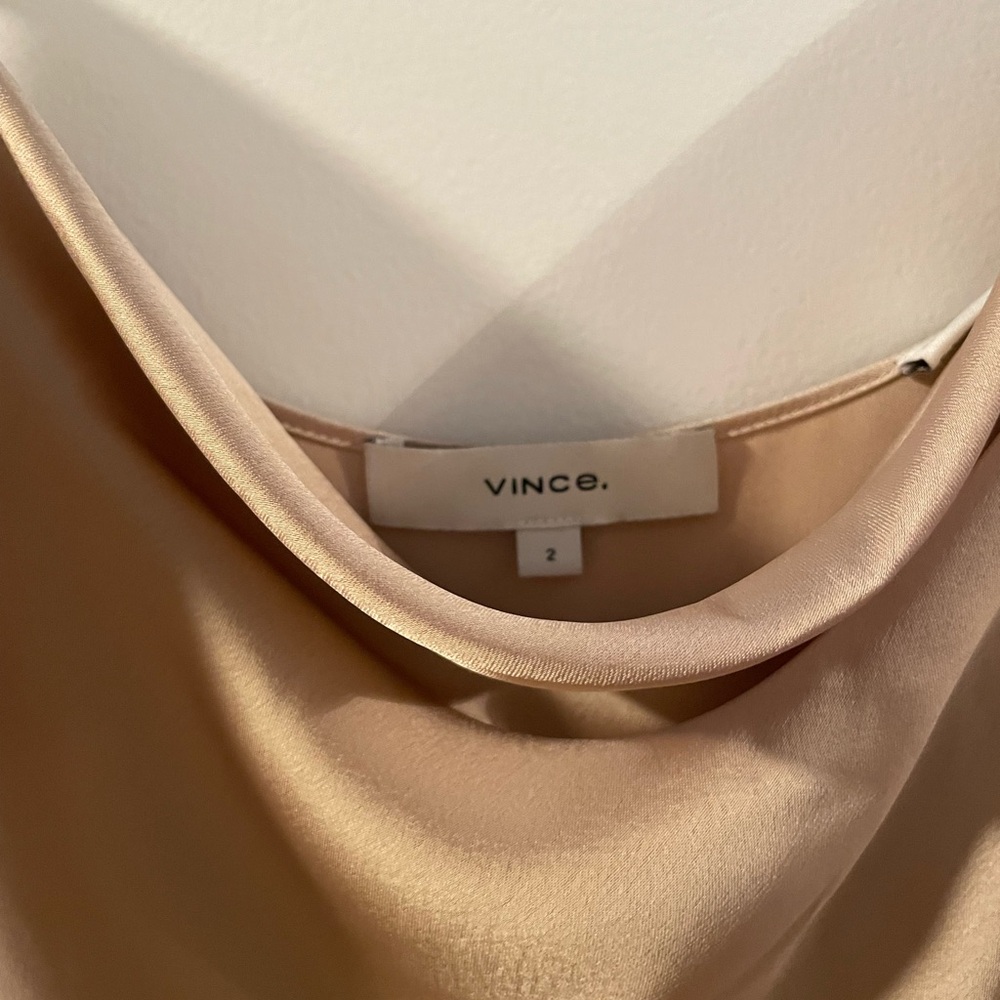 VINCE champagne slip dress Size 2 - Picture 5 of 8